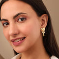 Melted Heart Drop Earrings for Women & Girls | Bold Artistic Design | 18K Gold Plated Stainless Steel | Water Resistant | Anti-Tarnish Finish | Gift Ready