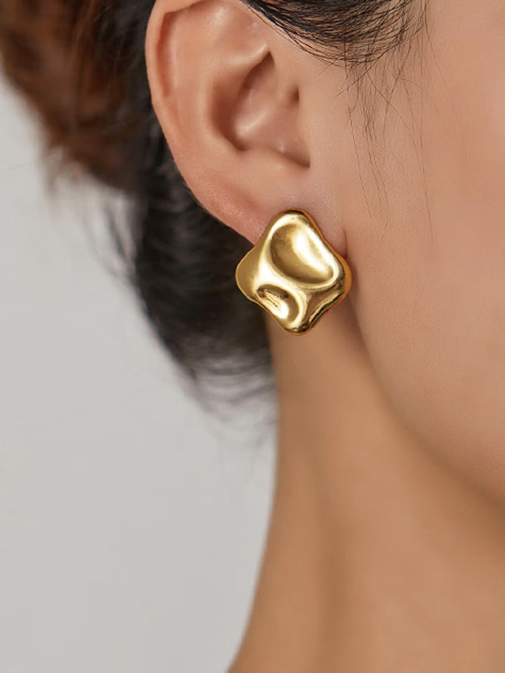 Elegant Anti-Tarnish Gold Plated Studs for Women | Minimal Everyday Jewelry