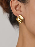 Elegant Anti-Tarnish Gold Plated Studs for Women | Minimal Everyday Jewelry