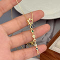 Dkane Designs Women Emerald Star Fall Pendant Necklace