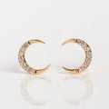 Celestial Moon Stud Earrings – Anti Tarnish Gold Plated