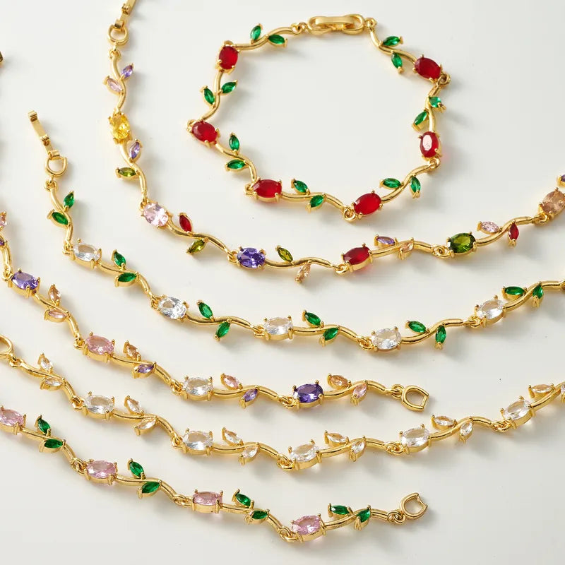 Gold-Plated Anti Tarnish Gold Tulip Bracelet