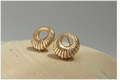 Ribbed Textured Post Earrings – Chic Statement Studs for Women & Girls