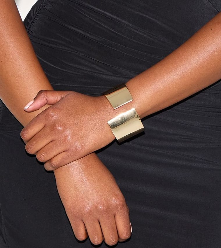 Bold Gold Cuff Bracelet