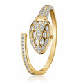 Premium Snake Gold Emerald Watch Bracelet – 18K Gold Plated Anti-Tarnish Luxury Statement Piece