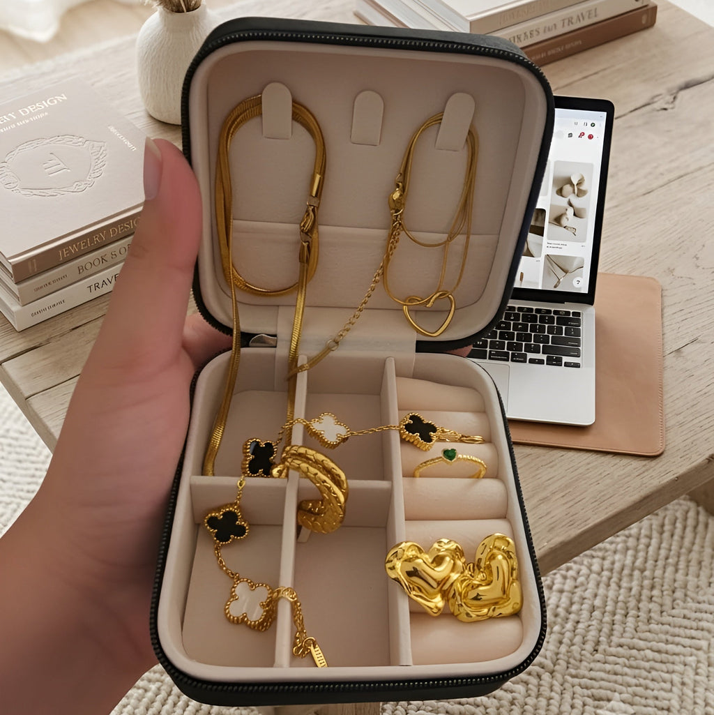 Anti-Tarnish Jewelry Gift Box – Free Travel Organizer (7 Items)