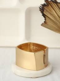 Bold Matte Gold Square Cuff | Architectural Brushed Statement Bangle