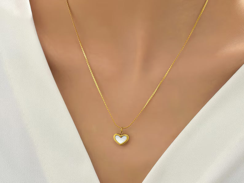 Elegant Gold Fan Pendant Necklace with Pearl | Minimal Statement Jewelry for Women
