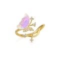 Fairy Butterfly Adjustable Ring | Waterproof Gold Ring for Women