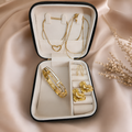 Anti-Tarnish Jewelry Gift Box – 5 Jewelry Pieces + Free Travel Organizer
