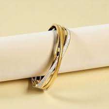 The Trinity Twisted Mixed-Texture Bracelets