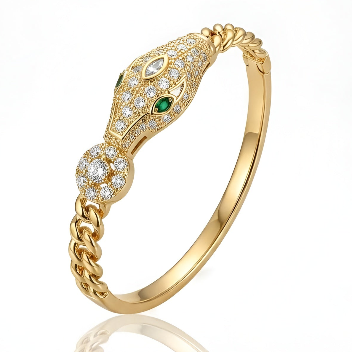 Luxury Snake Design Gold Bracelet – A Symbol of Elegance & Strength