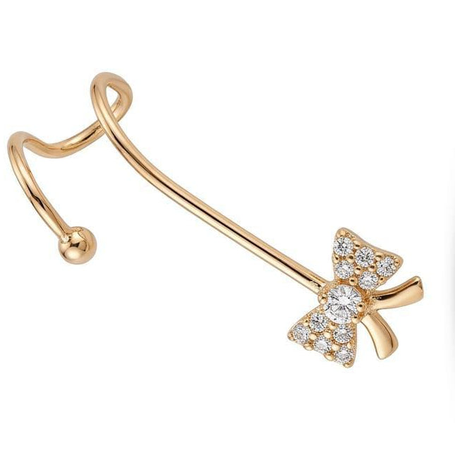 Gold Bow Ear Cuff – Anti Tarnish & Waterproof