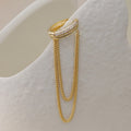 Crystal Chain Ear Cuff for Women | Premium Anti Tarnish Ear Jewelry