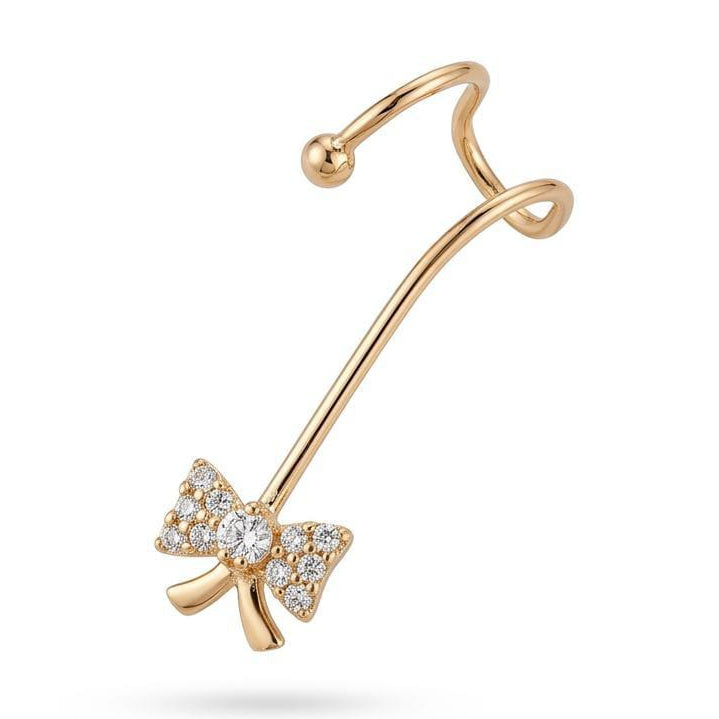 Gold Bow Ear Cuff – Anti Tarnish & Waterproof