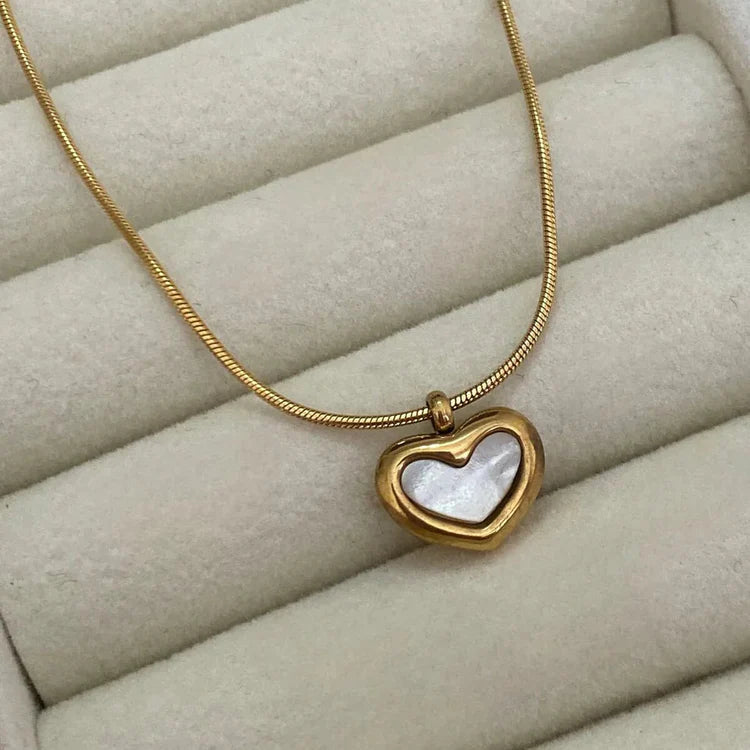 Elegant Gold Fan Pendant Necklace with Pearl | Minimal Statement Jewelry for Women