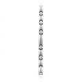 Men's Titanium Steel Greek Pattern Link Bracelet – Silver Anti-Tarnish Chain Bracelet for Men