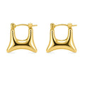Geometric Gold Hoop Earrings for Women | Anti Tarnish Waterproof | Stainless Steel Statement Earrings