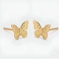 Butterfly Gold Plated Stud Earrings | Minimalist Women's Jewelry