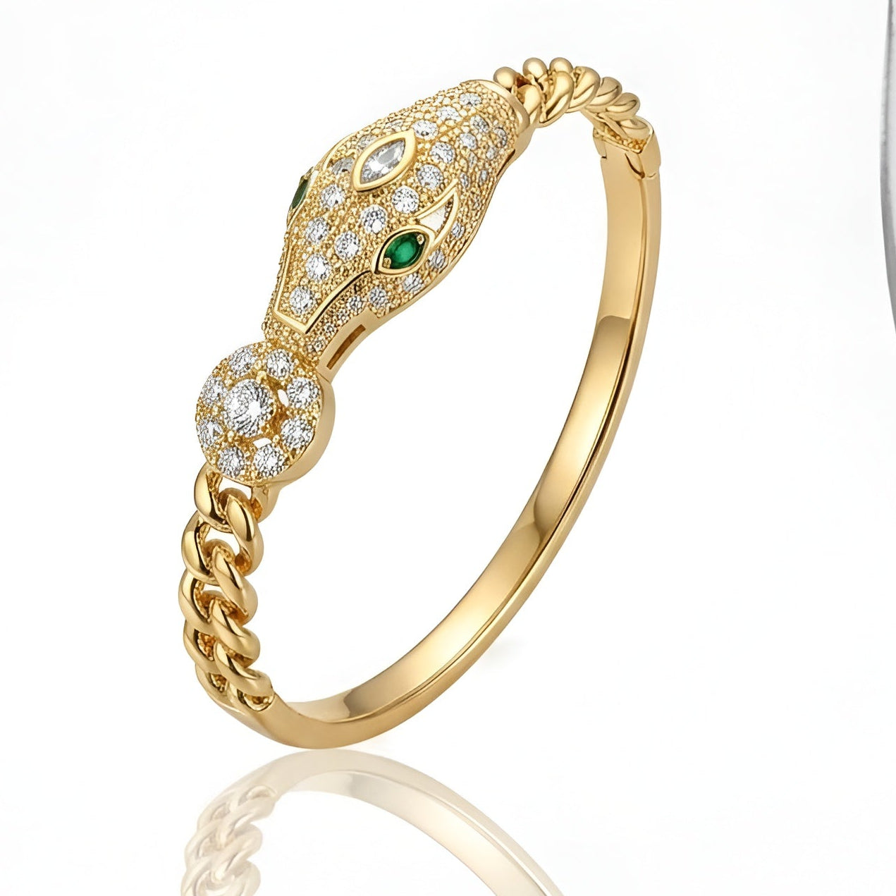 Luxury Snake Design Gold Bracelet – A Symbol of Elegance & Strength